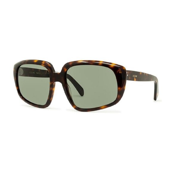 NEW CELINE SUNGLASSES CL40073I 54N WOMEN OVERSIZED HAVANA CL 40073I 54N - Picture 1 of 3
